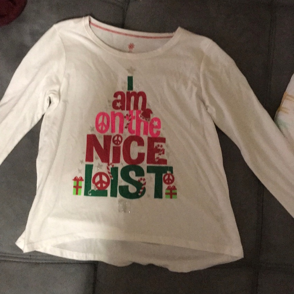 Christmas long sleeve tee 10/12